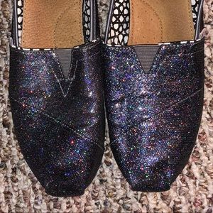Multi-color glitter TOMS